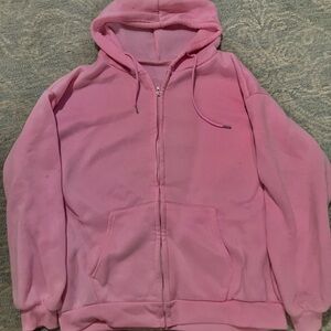 Pink Hoodie - Zip Up